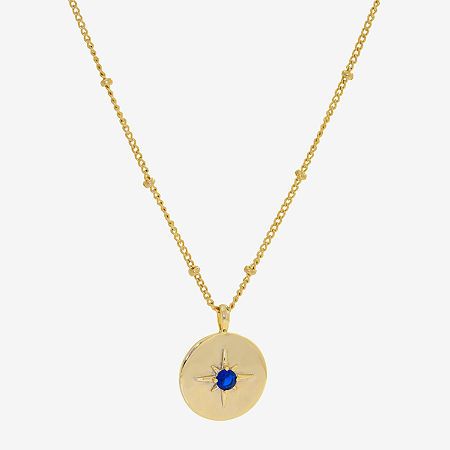 Included: 1 Necklace(s), 1 Pendant(s)Features: PersonalizedJewelry Closure: Lobster ClaspLink Construction: SemisolidShape: RoundStone Cut: RoundMetal Color: Gold ToneChain Length: 16 InchChain Width: 1.2 MillimetersExtender Length: 2 InchPendant Length: 20.9mmPendant Width: 15.7mmChain Construction: LinkCare: Wipe CleanStone Type: 1 CrystalBirthstone: September BirthstoneMetal: 14k Gold Over BrassNecklace Type: Pendant NecklacesCountry of Origin: Imported Gold Sterling Silver Birthstone Necklace With Clavicle Chain, Gold Celestial Charm Necklaces With Birthstone, Gold Celestial Charm Necklace With Birthstone, Celestial Gold Charm Necklace With Birthstone, Gold Necklaces With Gemstones In 14k Gold Filled, Celestial Round Birthstone Necklaces, Round Celestial Birthstone Necklace, Silver 14k Gold-filled Birthstone Necklaces, Silver 14k Gold-filled Birthstone Necklace