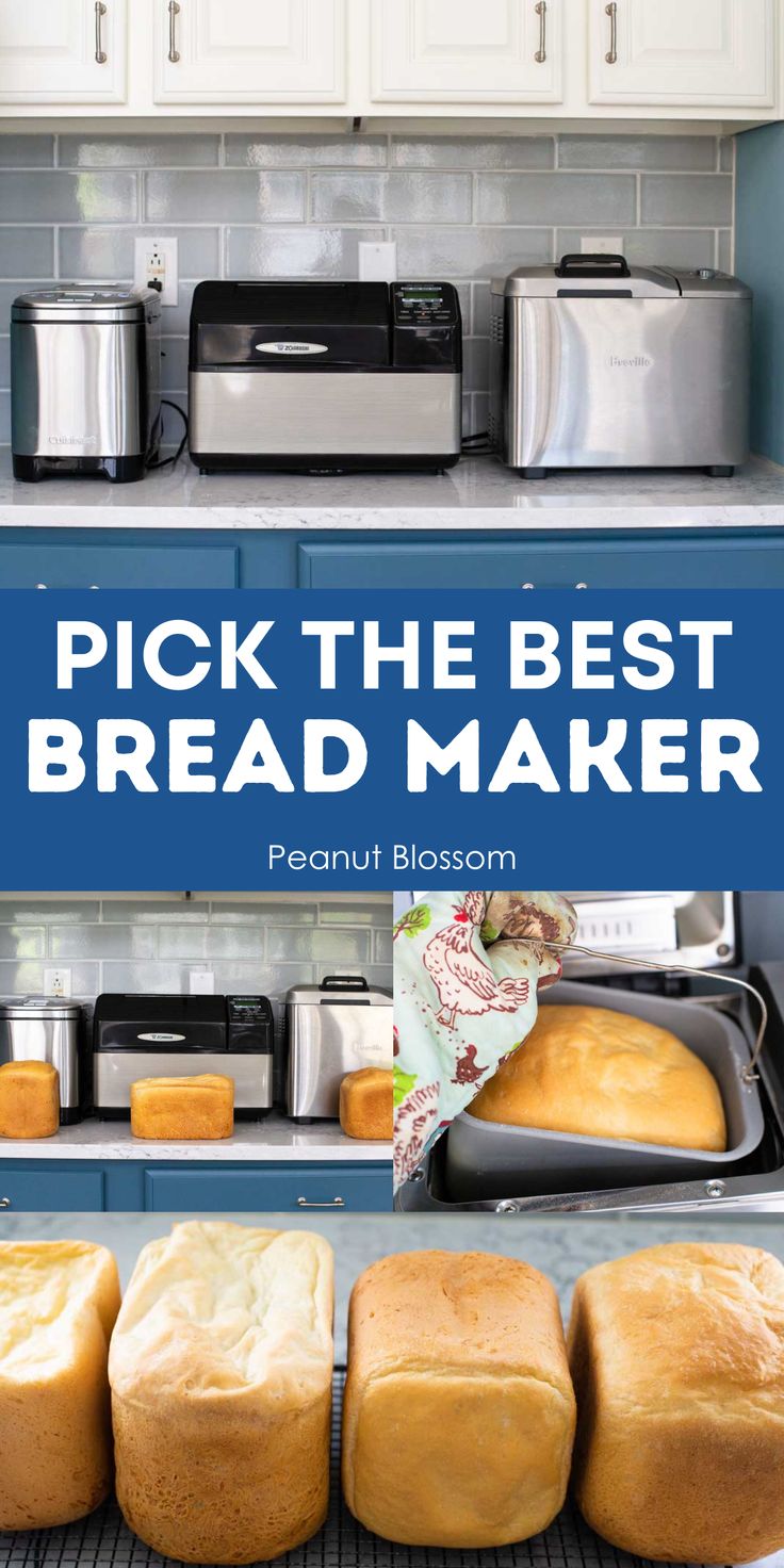 the best bread maker in the world is on display at this kitchen counter with several loafs of bread