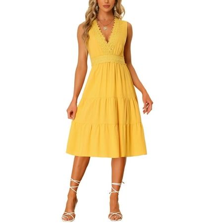 In a fresh peasant color, the midi bohemian dress with flowy hem is suitable for summer beach and casual daily. Suit for summer and for many occasions, such as casual, dating, cocktail party, weekend gathering, sunshine beach, travel and daily wear. Measurement (in inches) International Size----------Total Length----------Shoulder Width----------Waist Girth XS----------------41.8---------------13.7------------------26.0 S------------------42.3---------------14.2------------------28.0 M---------- Dresses With Belts Casual, Sleeveless Work Dress, Suit For Summer, Women Dresses Casual Summer, Sunshine Beach, Summer Tank Dress, Flowy Summer Dresses, Casual Dating, Midi Tank Dress