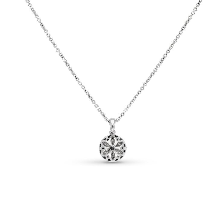 Surprise the one you adore with this classic 18K white gold Diamond Halo Pendant Necklace. The shimmering pendant showcases a classic round brilliant cut diamond artfully set to enhance size and sparkle - wrapped in a pave-lined white diamond halo. This radiant look is one she'll turn to often, everyday and on special occasions. An amazing and thoughtful anniversary gift for your loved one. 18 Karat White Gold Total Diamonds Weight: 1.35 carat Center Diamond Weight 1.25 Carat Shape: Round Brilli Gold Flower Design, Pave Pendant, Ruby Pendant, Halo Pendant, Orange Sapphire, Solitaire Pendant, Tennis Bracelet Diamond, Classic Elegant, Gold Flower