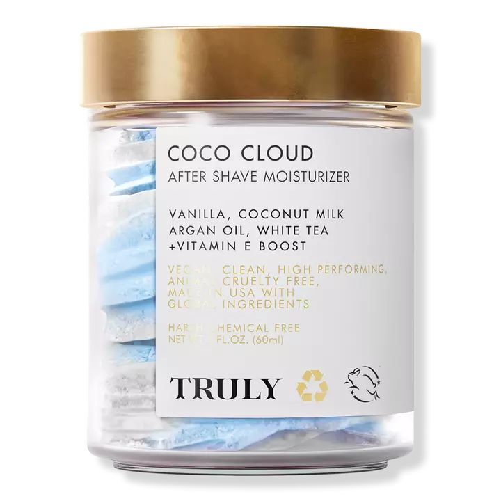 Coco Cloud After Shave Moisturizer - Truly | Ulta Beauty Coco Cloud Shave Butter, Truly Coco Cloud, Truly Beauty Coco Cloud, Truly Shave Butter, Truly Beauty, Shave Butter, Shave Products, After Shave Lotion, Skin Care Items