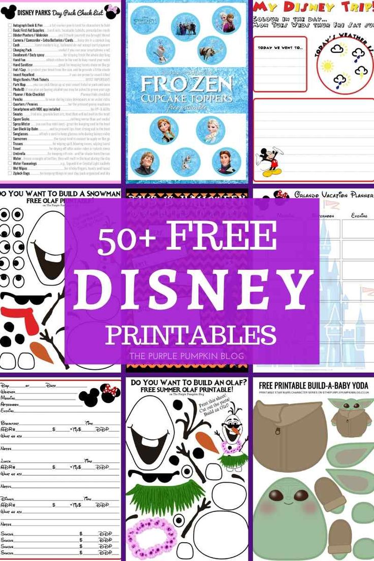 50 free disney printables that are perfect for any child's birthday party