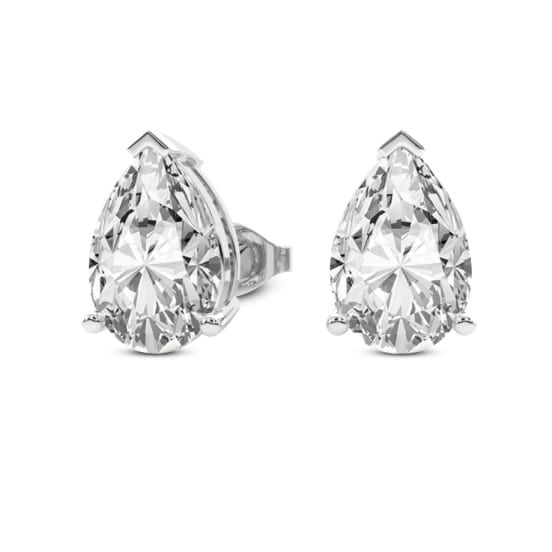 14K White Gold , 3 Carat Lab Grown Solitaire 3 Prong Pear Diamond Stud Earring, Diamond color- F-G, Diamond Clarity- VS1-VS2, Earring Type - 3 Prong Pear Solitaire Stud Earrings, Primary Stone Shape - pear-shape , Authenticated with a 14K Stamp Classic White Gold Teardrop Earrings With Prong Setting, Classic White Gold Pear-shaped Bridal Earrings, Luxury Bridal Earrings With Prong Setting In Pear Shape, Classic White Gold Teardrop Earrings With Diamond Cut, Gia Certified Pear Shaped Formal Earrings, Formal Teardrop Pear-shaped Diamond Cut Earrings, Formal Diamond-cut Pear Teardrop Earrings, Classic Pear-shaped Brilliant Cut Bridal Earrings, Formal Pear-shaped Diamond Cut Teardrop Earrings