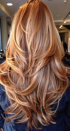 Long Tapered Layers Hairstyles, Lots Of Short Layers Long Hair, Long And Layered Haircuts, Long Layers With Extensions, Women’s Haircut Long Hair, V Taper Haircut Women, 90s Layered Hair Back View, Long And Layered Hair, Thick Hair With Extensions