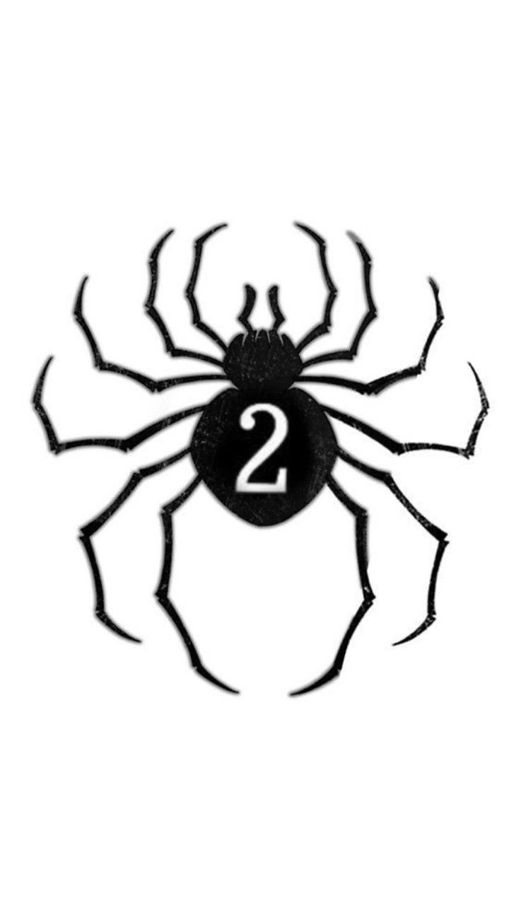 a spider with the number two on it's back