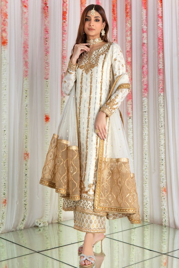 Wardah Festive Tissue Silk Palazzo Set With Zari Work, Gold Tissue Silk Palazzo Set With Traditional Drape, Festive Tissue Silk Palazzo Set For Diwali, Straight Tissue Silk Kurta For Reception, Straight Kurta Sharara With Gota Work In Raw Silk, Tissue Silk Straight Kurta For Reception, Raw Silk Sharara With Gota Work And Straight Kurta, Tissue Silk Palazzo Set With Zari Work, Traditional Tissue Silk Palazzo Set With Zari Work