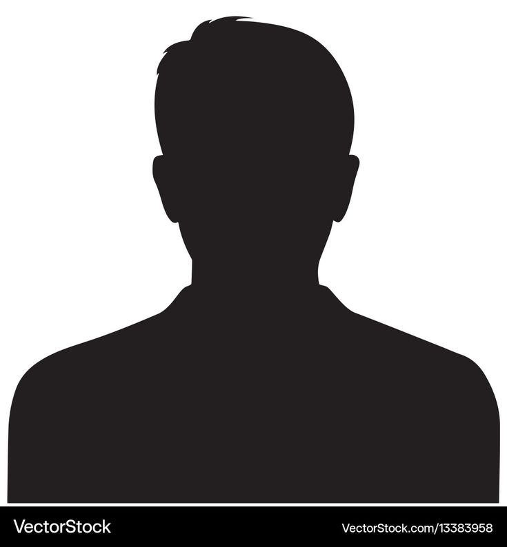 a black and white silhouette of a man