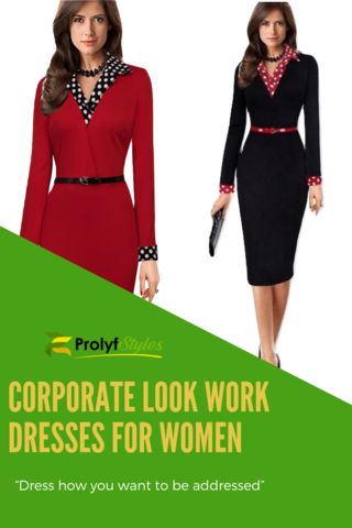 Our appearance has a gigantic task to carry out in the impressions we leave on individuals and the manner in which we are seen in our regular day to day existence Women Work Dresses, Work Dresses Professional, Formal Work Dresses, Dresses Professional, Dresses Business Casual, Summer Work Dresses, Dresses Business, Work Apparel, Dresses Work