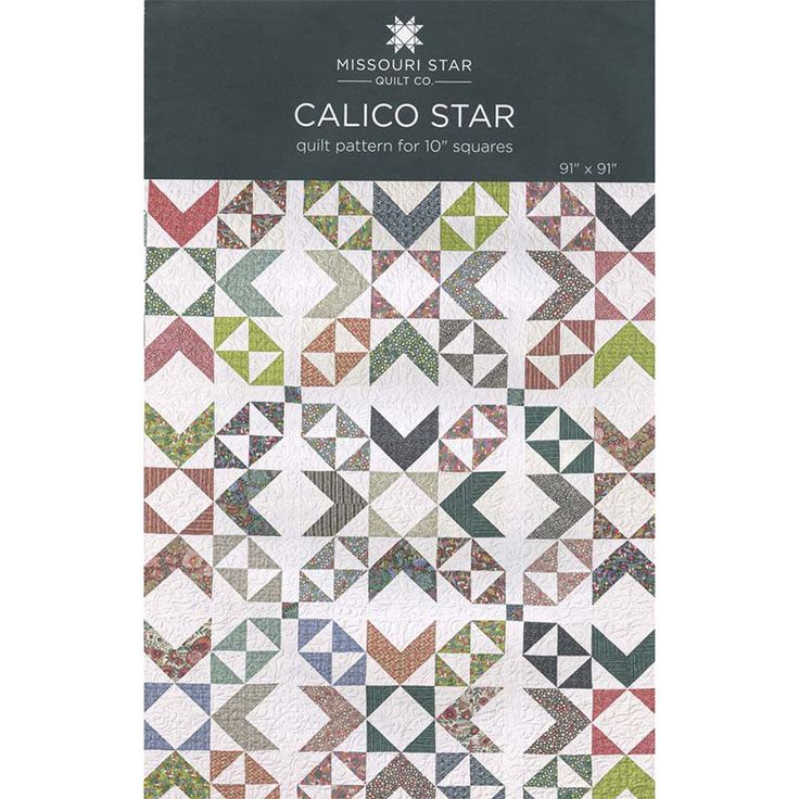 the book called calico star quilt pattern for 10 squares