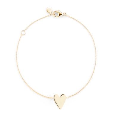 Initials: SG :) Elegant Delicate Chain Bracelet For Valentine's Day, Elegant Heart Bracelet For Valentine's Day With Delicate Chain, Elegant Valentine's Day Heart Bracelet With Delicate Chain, Elegant White Gold Heart Pendant Bracelet, Delicate Yellow Gold Heart Bracelet, Elegant 14k Gold Bracelets For Valentine's Day, Classic White Gold Heart Bracelet As Gift, Delicate Yellow Gold Heart Bracelet For Anniversary, Delicate 14k Gold Bracelets For Valentine's Day