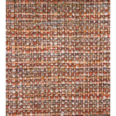 an orange and brown rug with small squares on the top, in different sizes and colors