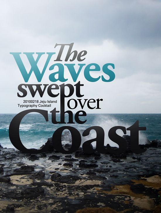 the waves swept over the coast poster is displayed in front of an ocean scene with rocks and