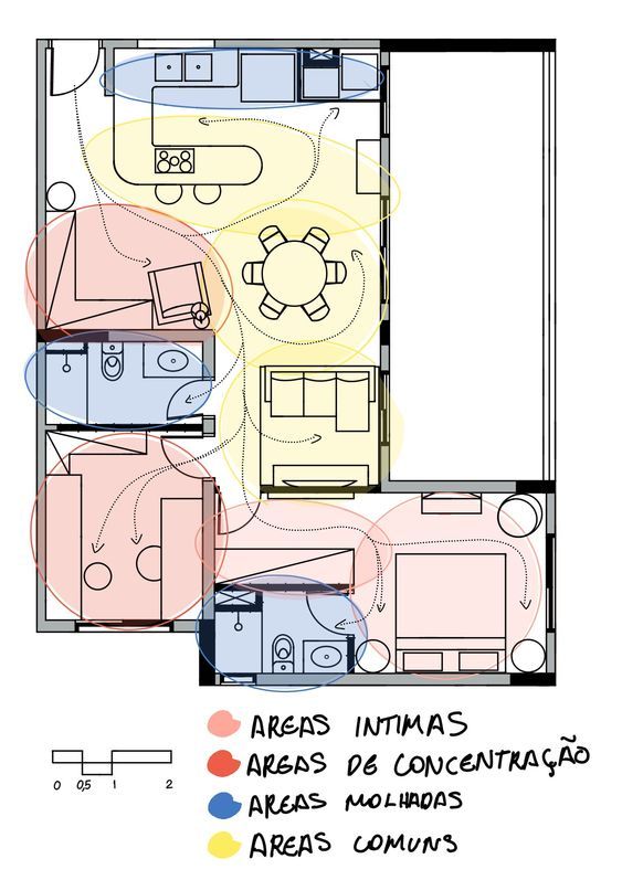 the floor plan for an apartment