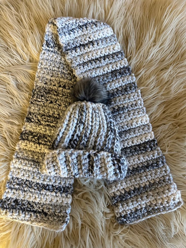 This beautiful wool/acrylic blend hat and scarf set has been lovingly crocheted by hand. They make a perfect gift for fall and winter celebrations, the holidays, or for anyone just looking to keep warm and stylish!  MANY other colors available; please see photos for options! Thank you for your business! Crochet Winter Hats, Hat And Scarf Set, Chunky Hat, Crochet Winter, Hat And Scarf Sets, Hat And Scarf, Hat Scarf, Handmade Hat, Scarf Set