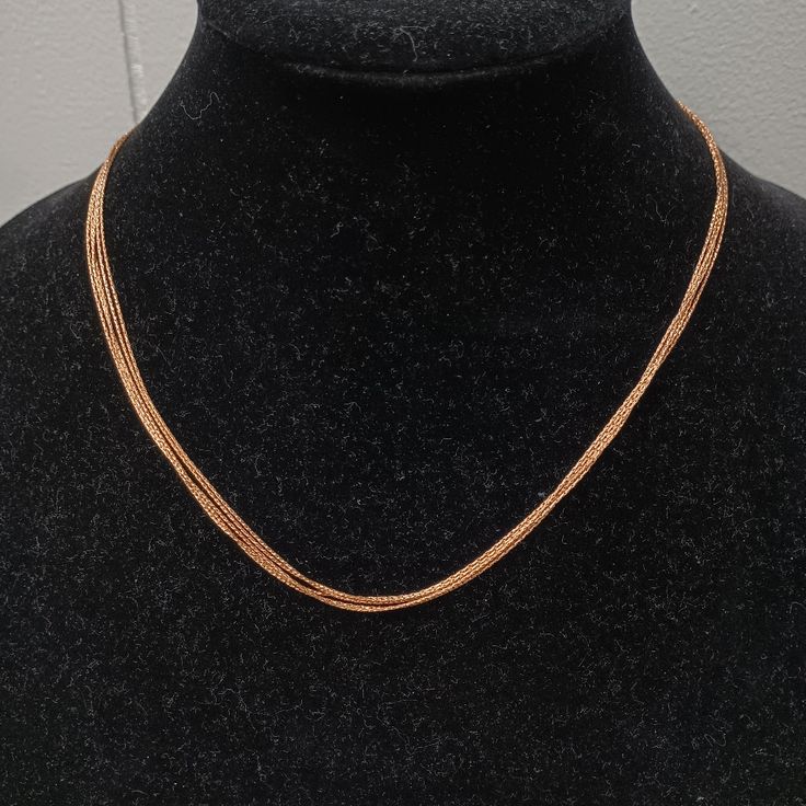 Italian 14k Rose Gold Over Sterling Silver Multi Chain Necklace. It Is Sparkling And Stunning, This Necklace Will Make You Feel Like A Movie Star. 18 Inches Long Dainty Rose Gold Chain Necklace For Anniversary, Round Rose Gold Necklace With Box Chain, Formal Rose Gold Sterling Silver Chain Necklace, Dainty Rose Gold Necklace With Box Chain, Classic Rose Gold Sterling Silver Chain Necklace, 14k Rose Gold Fine Jewelry Necklace, Rose Gold Clavicle Snake Chain Jewelry, Classic Rose Gold Snake Chain Jewelry, Formal 14k Rose Gold Necklace In Gold Color