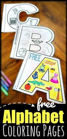 the alphabet coloring pages are ready to be used for children's art and crafts