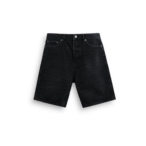 Straight fit shorts. Five pockets. Washed effect. Front zip and button closure. Denim Five-pocket Shorts, Streetwear Jean Shorts With Belt Loops, Streetwear Shorts With Five Pockets, Denim Shorts With Five Pockets, Black Denim Shorts With Hip Pockets, Five-pocket Streetwear Shorts, Five-pocket Summer Shorts, Relaxed Fit Shorts With Five Pockets, High-waisted Shorts With Five Pockets For Summer