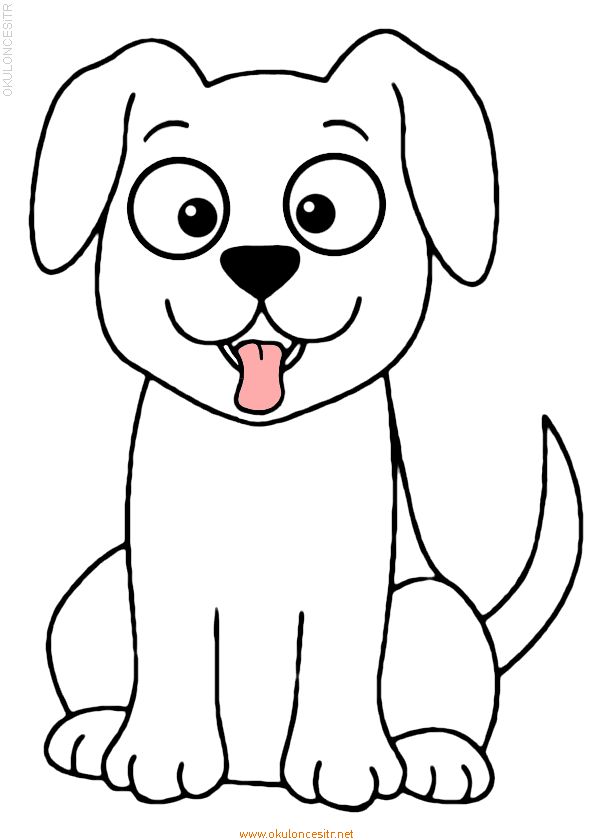 a cartoon dog with its tongue out