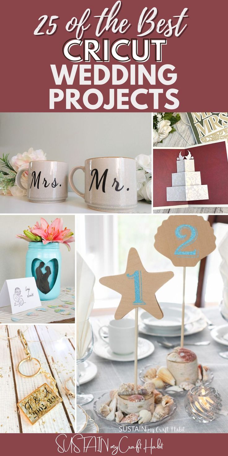 the 25 best cricut wedding projects