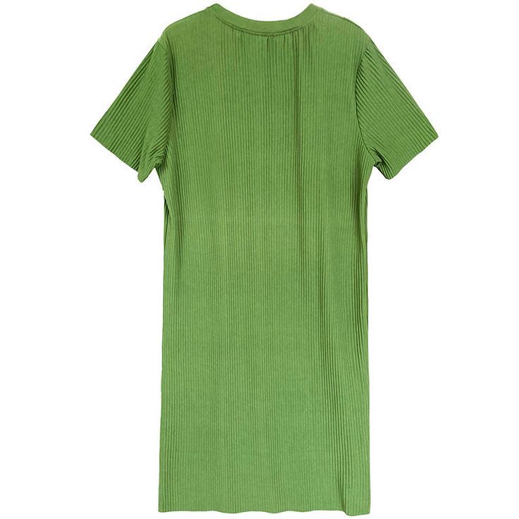 LAZY draped jersey plisse dress Knee-length straight Green Pleated Knee-length Mini Dress, Green Ribbed Midi Dress, Green Ribbed Knee-length Mini Dress, Green Viscose Casual Maxi Dress, Casual Green Viscose Maxi Dress, Green Viscose Knee-length Dress, Green Ribbed Mini Dress For Summer, Green Ribbed Mini-length Dress, Casual Green Ribbed Midi Dress