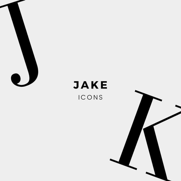 the letters j and k are made up of black lines on a light gray background