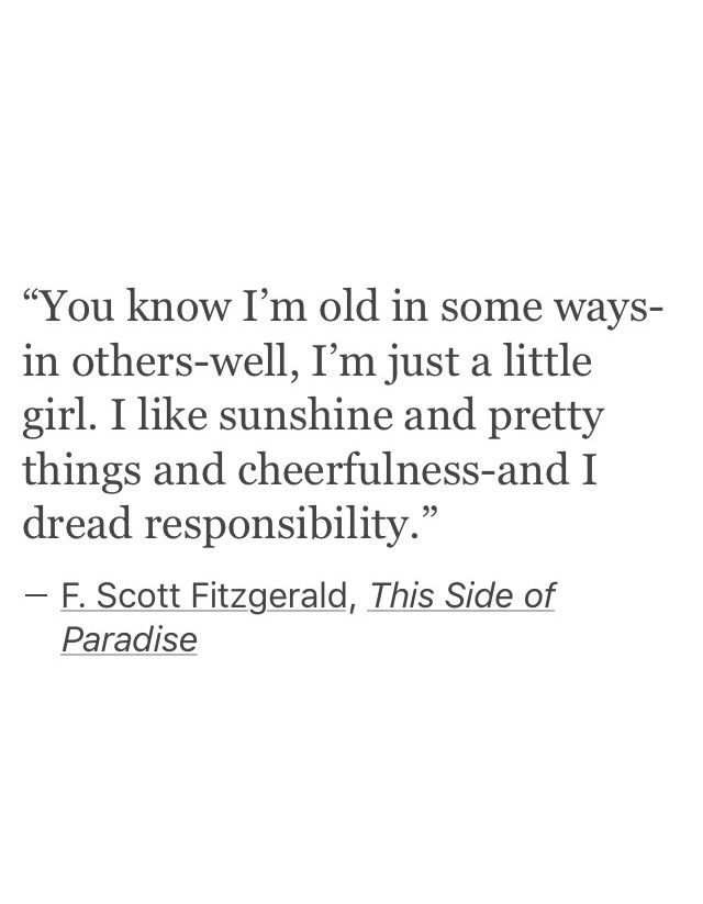 a quote from f scott fitzgerald that says you know i'm old in some ways