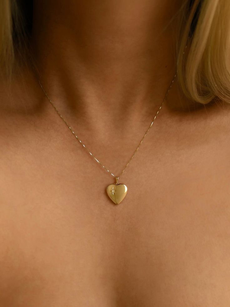 THE HEART OF GOLD LOCKET NECKLACE Dainty Open Heart Locket Necklace, Dainty Open Heart Locket Necklace With Heart Charm, Dainty Heart Pendant Locket Necklace With Charm, Dainty Double Heart Locket Necklace With Charm, Dainty Heart Locket Necklace With Charm, Dainty Double Heart Locket Necklace, Heart Cut Locket Necklace With Heart Charm As Gift, Heart Cut Locket Necklace As A Gift, Heart Cut Locket Necklace With Heart Charm For Anniversary