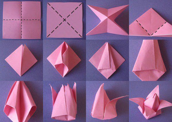 origami flowers and how to fold them