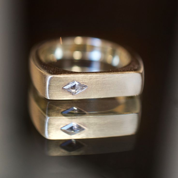 4mm x 2.5mm white kite diamond Solid 14k yellow gold Brushed finish with high shine details Band measures 3.5mm, tapers to 4.5mm face Size 5.5, sizable OOAK Made by Good Fortune in Long Beach, CA *This ring can be resized, please confirm your final ring size before purchasing. If you would like this ring resized, please make a note of the size you need in the “Special Instructions” section of your cart. Adjustments are an additional 2-3 weeks and all sales are final on sized jewelry.* Kite Diamond, How To Make Notes, Long Beach, 3 Weeks, Ring Size, Yellow Gold, Band, Ring, Yellow