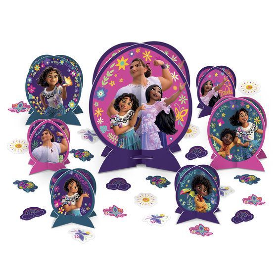 the princess and the frog party decorationating kit includes decorations, stickers, and confetti