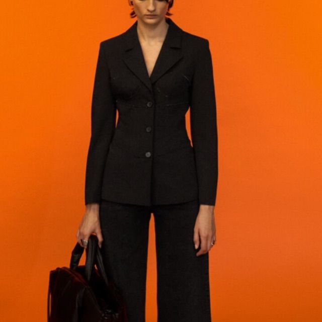 Genuine Zara New With Tag Material: 55% Wool, 41% Polyester, 4% Elastane Color: Black Fierce Girl Boss Look! Corset Details With Cinched Waist On Trend! Stretch With 4% Elastane Black Single Breasted Pantsuit For Fall, Black Fall Pantsuit For Office, Black Fall Office Pantsuit, Black Fall Office Wear Suits, Black Fall Office Suits, Black Suits For Office Wear In Fall, Black Fall Suits, Winter Formal Pantsuit, Black Suit For Fall Workwear