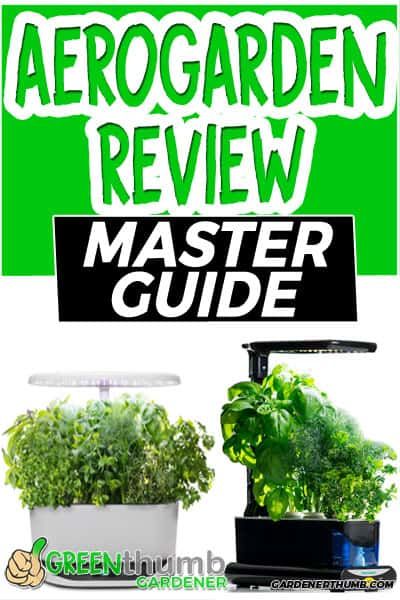 an aero garden is shown with the words,'aeogard review master guide '