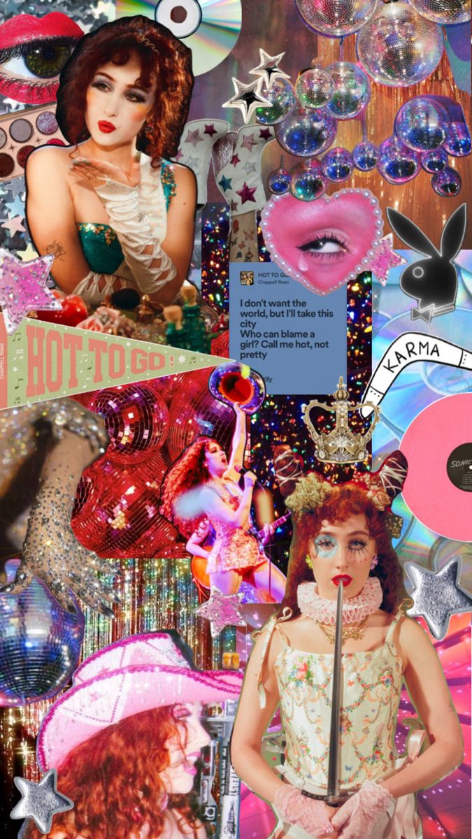 a collage with many different pictures and words on it, including an image of a woman wearing a tiara