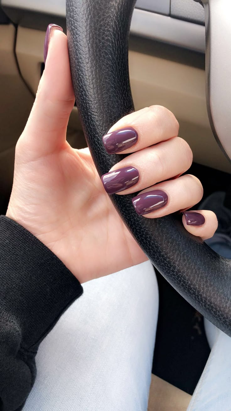 Smokey yard. #dndpolish #gelpolish#acrylicnails Dnc Fall Nail Colors, Fall Dnd Gel Colors 2022, October Nails Dnd, Call Mail Colors, Dnd Nail Colors Fall, Dnd Polish Colors Fall, Dnd Gel Polish Colors Dark, Fall Dnd Nail Colors, Dnd Fall Colors