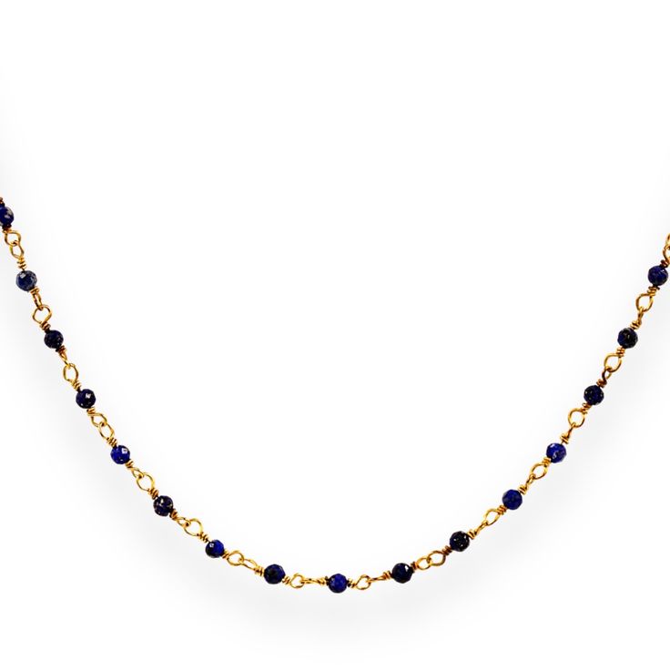 Inspired by the Bosphorus color blue, this gorgeous handmade necklace tell us beauty of the Bosphorus.  In ancient times to the present day, it is believed that lapis lazuli brings inner peace and provides spiritual protection.  Gold plated silver, Lapis Lazuli When storing the jewelry:  We advise you to preserve the silver jewelry in the box that you will receive to prevent scratches, humidity and oxidation caused by air.  When using the jewelry:  Avoid contact with chemicals, makeup, perfume. Do not use dips or abrasive cleaners on your jewelry. To clean and brighten up your sterling silver pieces, wipe them gently with jewelry polishing cloth.  It is not recommended to use any sort of ultrasonic cleaners or ammonia as the stones may be porous and therefore might absorb chemicals, even s Ultrasonic Cleaners, Spiritual Protection, Exclusive Jewelry, Silver Pieces, Ancient Times, Watch Necklace, Polish Jewelry, Exquisite Jewelry, Handmade Necklace