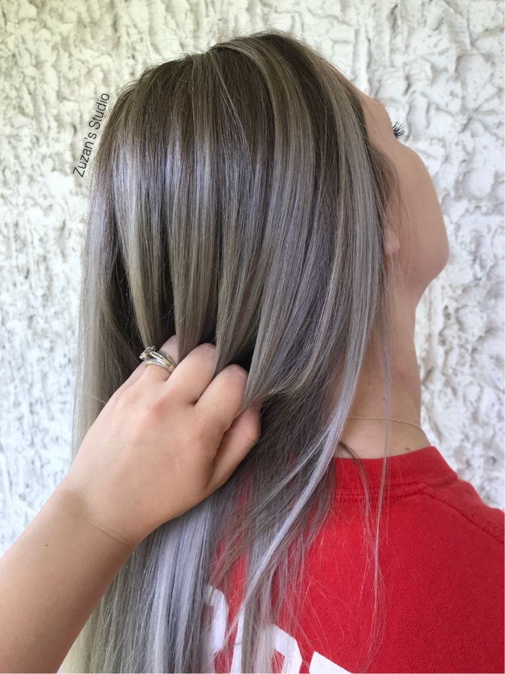 Silver Babylights, Ash Brown Hair Balayage, Ash Blonde Hair Balayage, Babylights Balayage, Cool Blonde Hair Colour, Bleach Hair, Ash Blonde Hair Colour, Grey Hair Transformation, Silver Blonde Hair