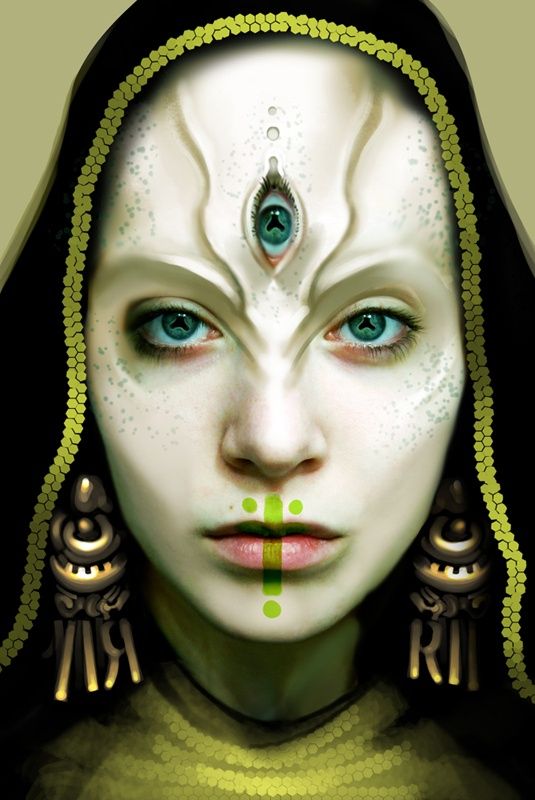 green eyes by *Sunamori Alien Make-up, Fantasy Make-up, Alien Makeup, Make Your Own Makeup, Drag Make-up, Halloween Tattoo, Alien Concept, Special Effects Makeup, Fx Makeup