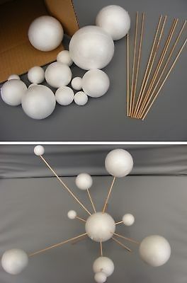 two pictures of white balls and sticks in front of a box