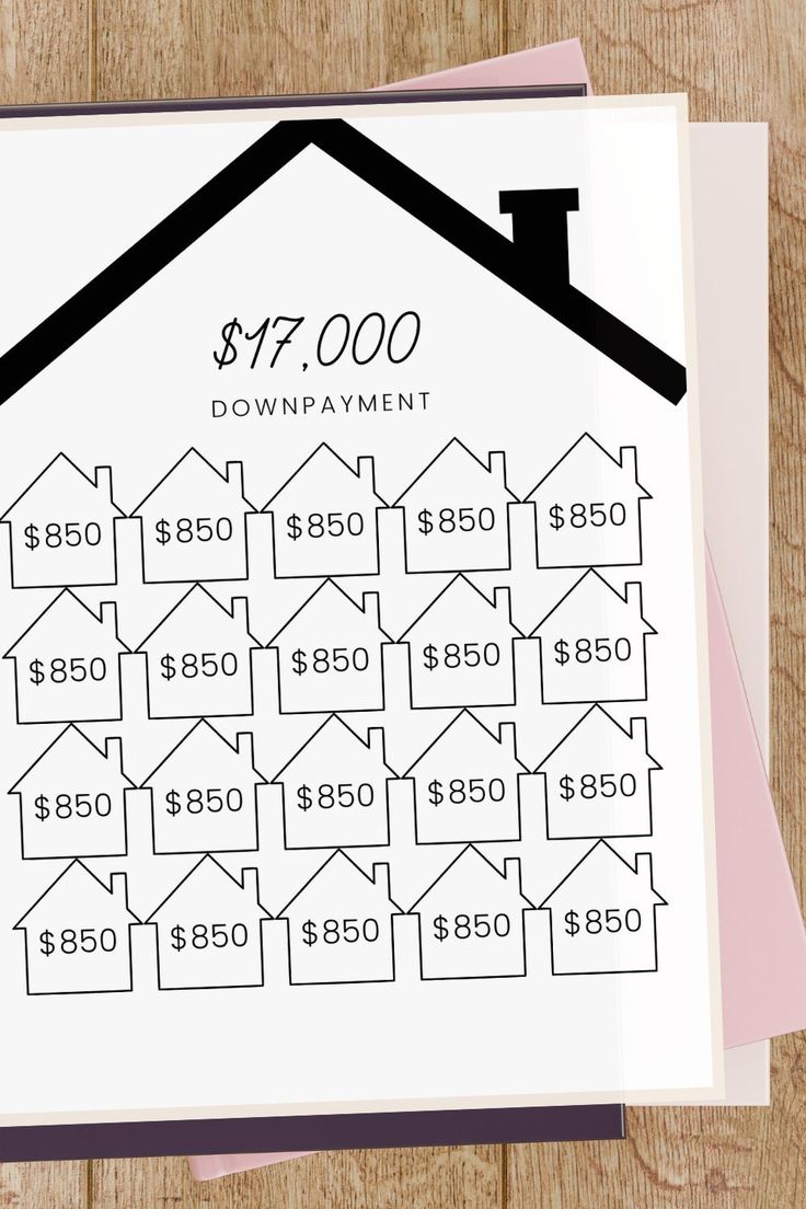 a printable house for $ 10, 000 is shown on top of a card