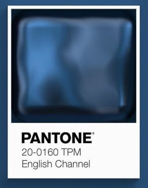 an advertisement for pantone's new television show, the english channel is shown