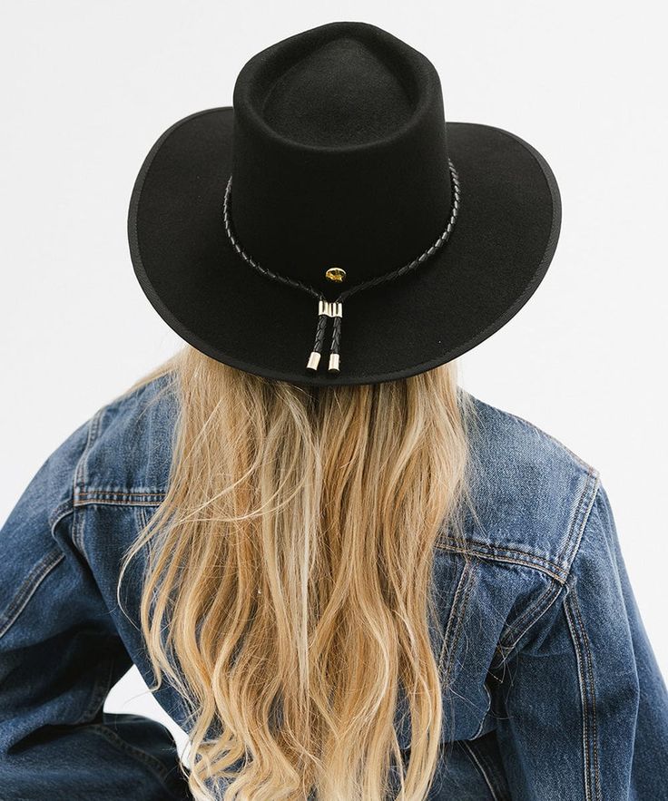 This thick, intricately braided leather rope band features elegant gold hardware in a traditional bolo style, enhancing the look of any hat! This hat band is adjustable and one size fits all. Texas Aesthetic, Hat Accessories, Braided Rope, Stylish Hats, Hat Band, Braided Leather, Gold Hardware, One Size Fits All, Braids