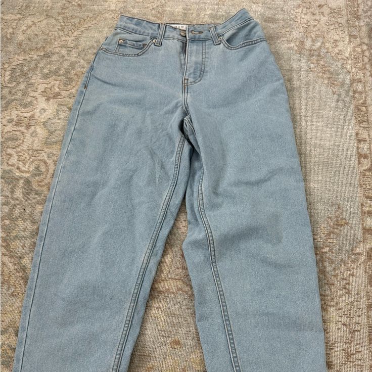 Never Worn Just All Tags Removed. No Flaws. Mom Jeans Style. Urban Outfitters Blue Jeans With Pockets, Urban Outfitters Blue Straight Leg Jeans, Blue Mid-rise Jeans From Urban Outfitters, Urban Outfitters Mid-rise Blue Jeans, Urban Outfitters Blue Mid-rise Jeans, Urban Outfitters High Rise Light Wash Bottoms, Urban Outfitters High Waist Denim Blue Bottoms, Urban Outfitters High Waist Light Wash Jeans, Urban Outfitters Casual Light Wash Bottoms