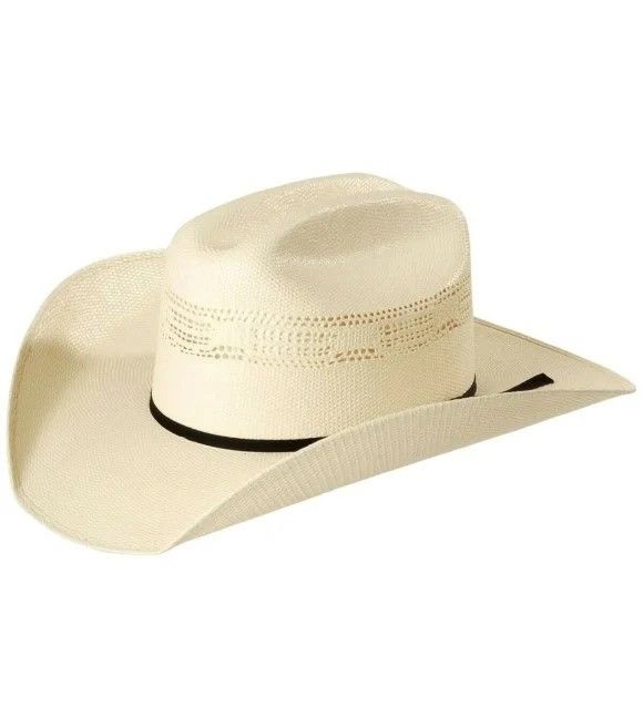 4" brimColor: IvoryMaterial: BangoraVented crownMatching hat band Quince Clothes, Straw Cowboy Hat, Estilo Country, Mens Cowboy, Boy Hat, Justin Boots, Western Hats, Cowgirl Hats, Black Ribbon