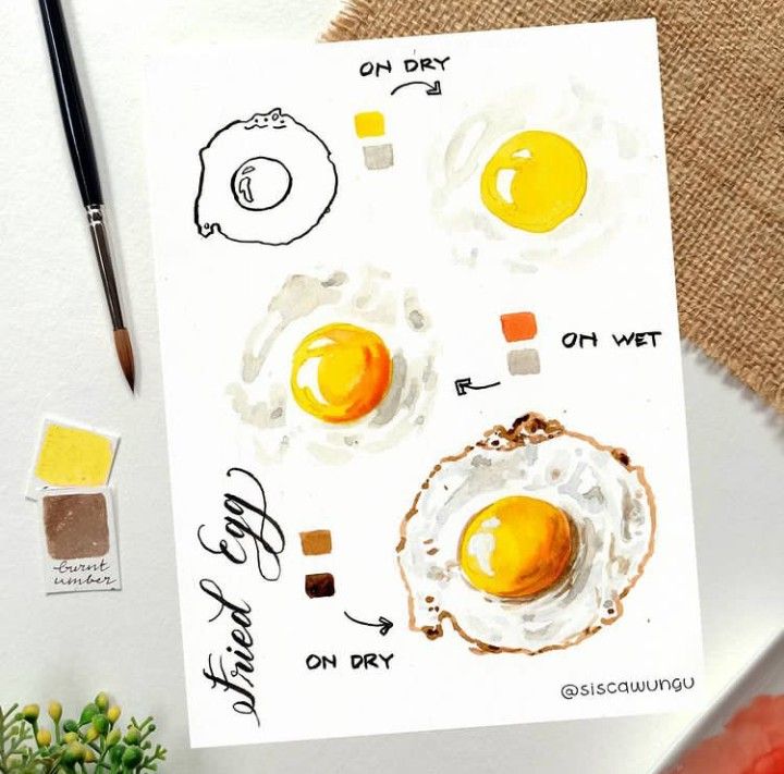 a drawing of two eggs on top of each other