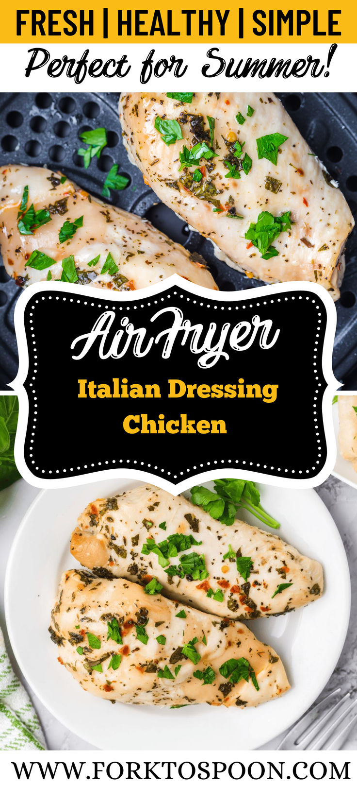 Italian Dressing Chicken Air Fryer, Air Fryer Italian Chicken, Olive Garden Italian Dressing Chicken, Italian Dressing Marinated Chicken, Chicken With Italian Dressing, Italian Dressing Chicken Marinade, Air Fryer Chicken Tenderloins, Italian Marinated Chicken, Italian Dressing Marinade