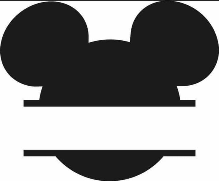 a mickey mouse head with a white background