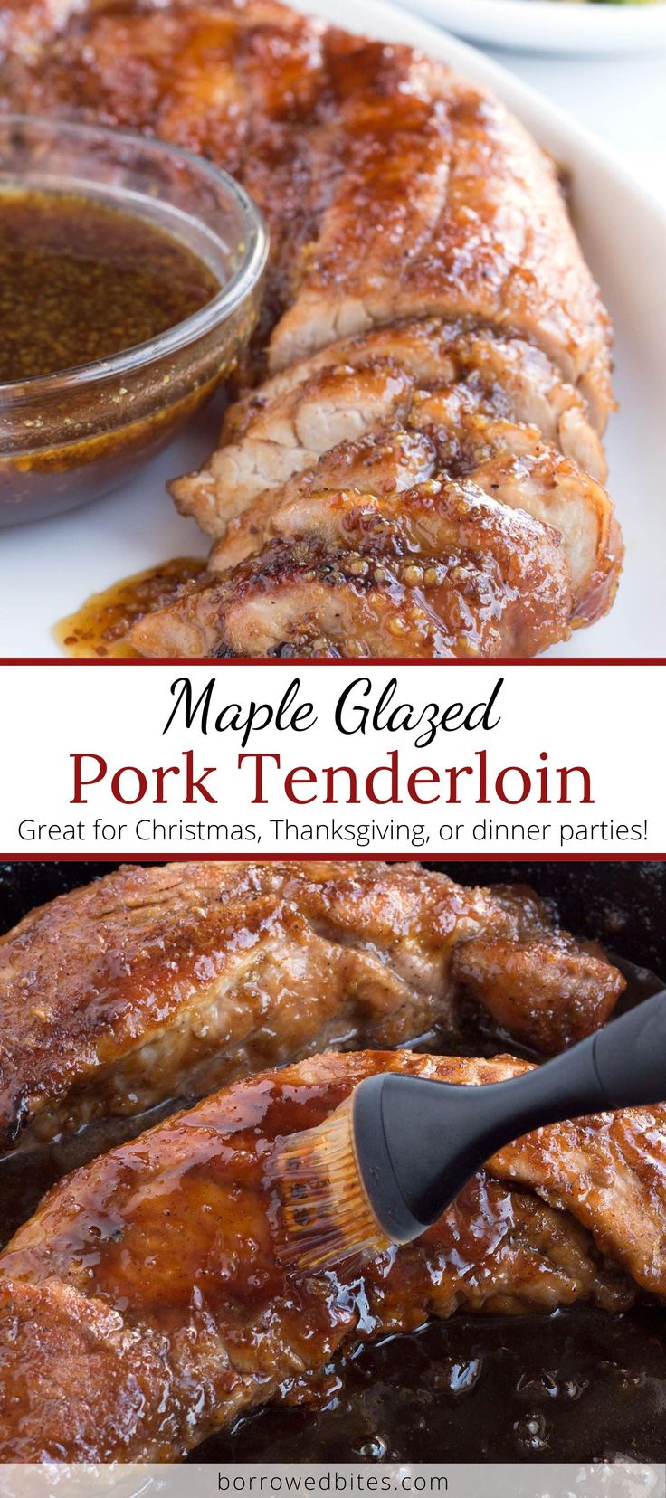 maple glazed pork tenderies are the perfect way to roast them for christmas