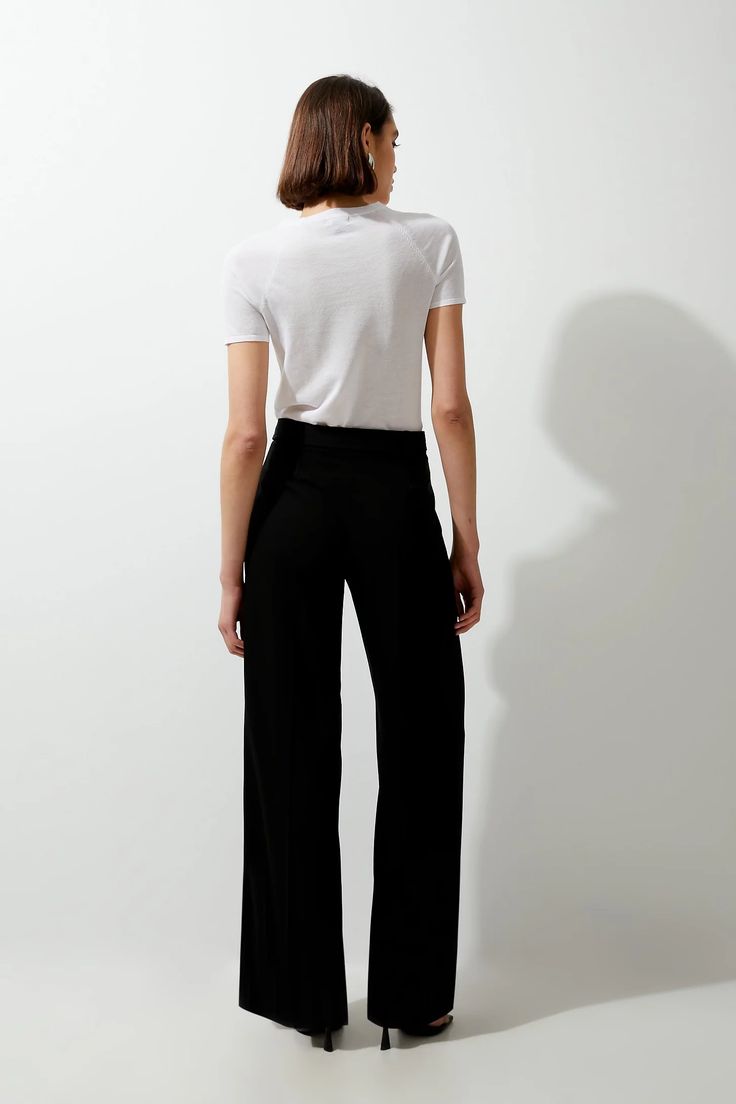 Soft Tailored Belted Wide Leg Pants | Karen Millen Classic Style Outfits, Soft Tailoring, Karen Millen, Style Outfits, Wide Leg Trousers, Leg Pants, Wide Leg Pants, Click Here, Classic Style