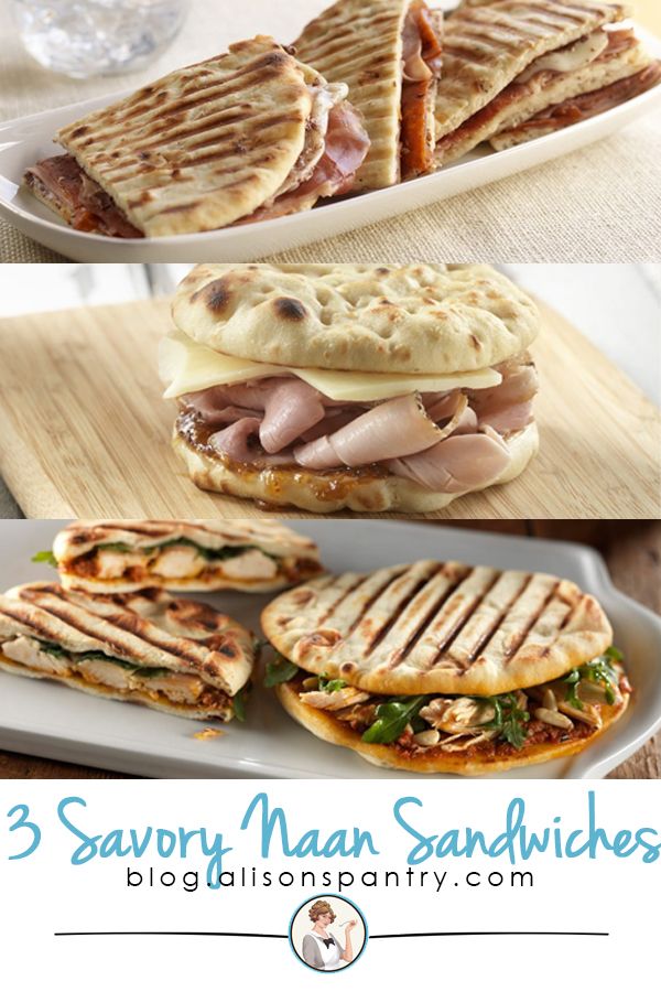 three savory man sandwiches with meat and cheese on them, along with another sandwich