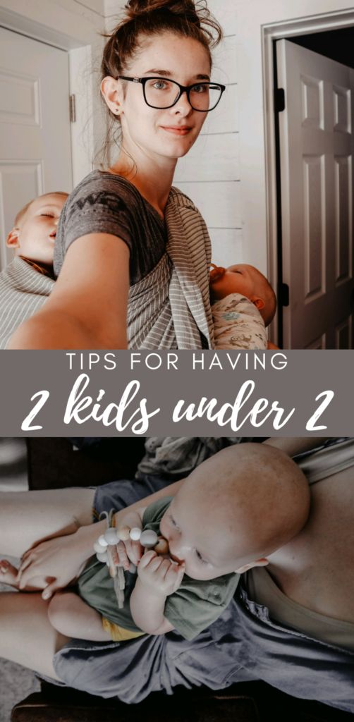 a woman holding a baby in her arms with the words tips for having 2 kids under 2